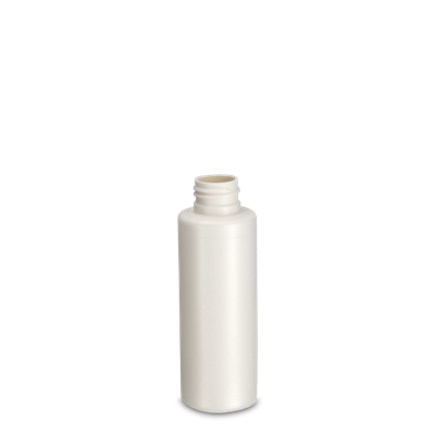 100 ml round bottle bio-PE white 24/410 round
