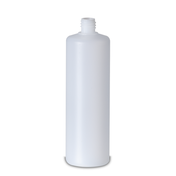 250 ml round bottle HDPE natural RD 18 cylindrical