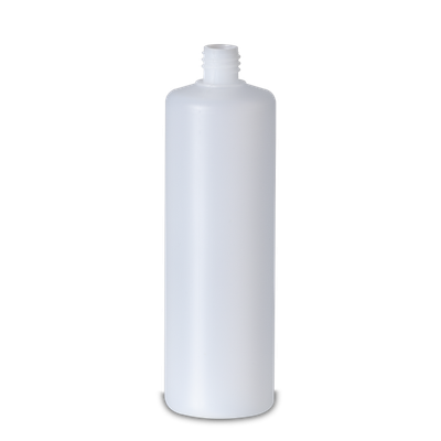 Botella redonda 250 ml HDPE natural RD 18 cilíndrica