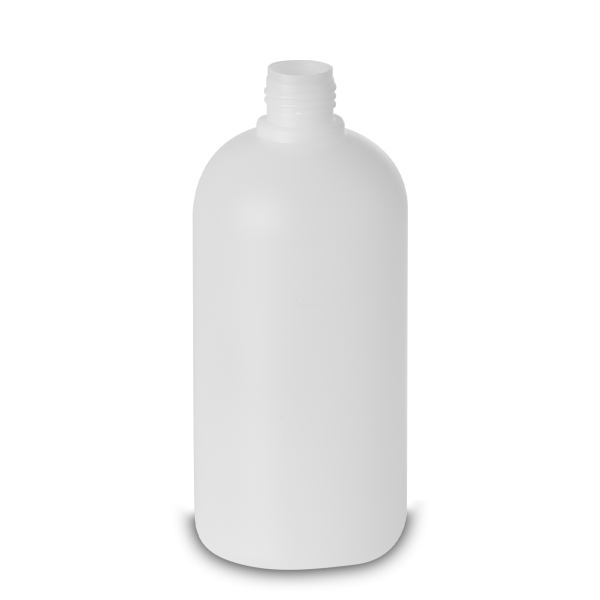 500 ml round bottle HDPE natural RD 25 round
