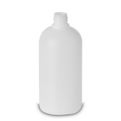 500 ml Rundflasche HDPE natur RD 25 rund