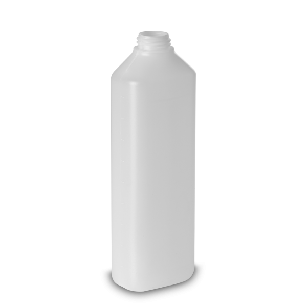500 ml modular bottle HDPE natural RD 28 oval