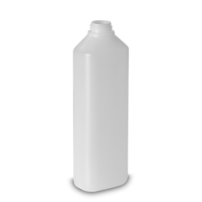 500 ml modular bottle HDPE natural RD 28 oval