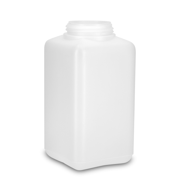 1000 ml square bottle HDPE natural RD 60 square