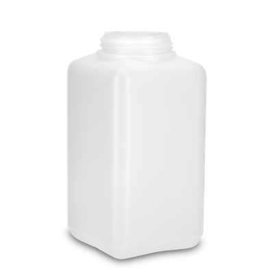 1000 ml square bottle HDPE natural RD 60 square