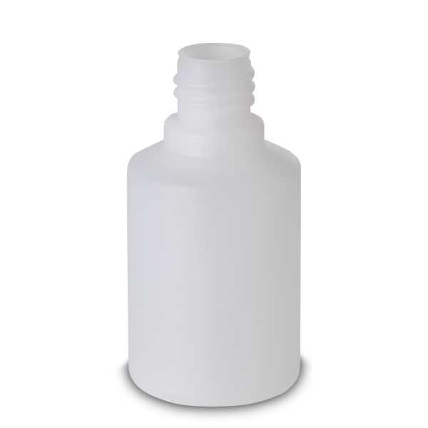 50 ml round bottle HDPE natural RD 18 cylindrical