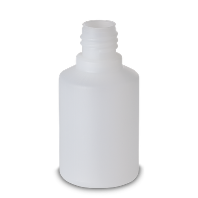 50 ml round bottle HDPE natural RD 18 cylindrical