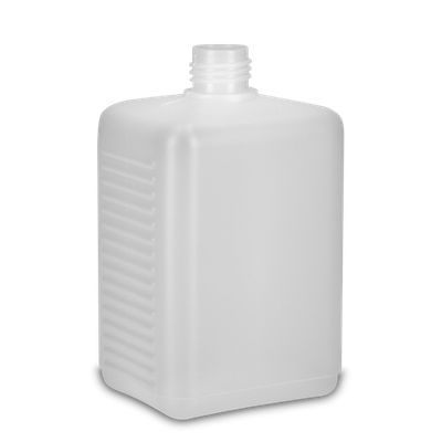 600 ml square bottle HDPE natural RD 25 rectangular