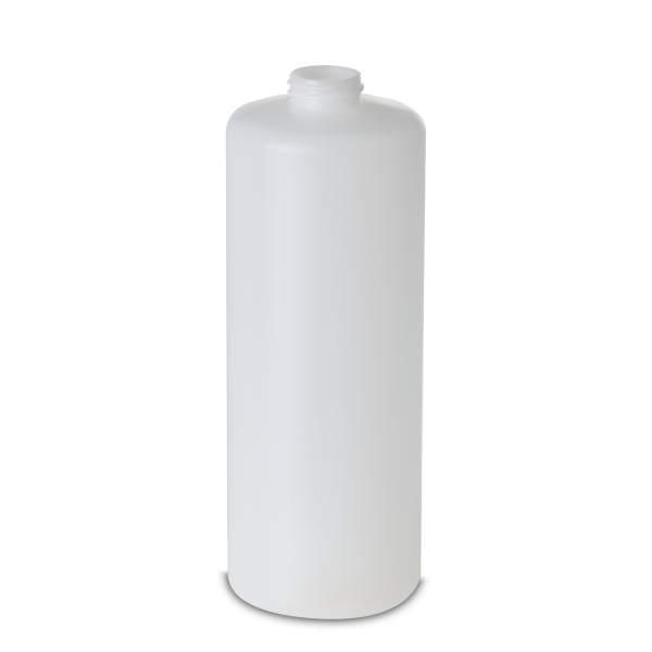 1000 ml round bottle HDPE natural RD 32 cylindrical