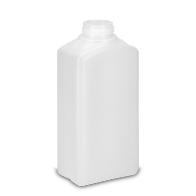Flacon carré 250 ml HDPE naturel RD 28 rectangulaire