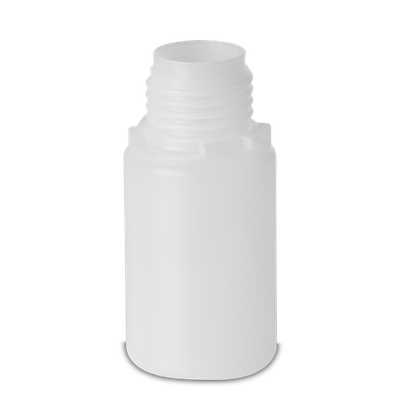 Flacone tondo da 60 ml HDPE naturale OV 28 cilindrico