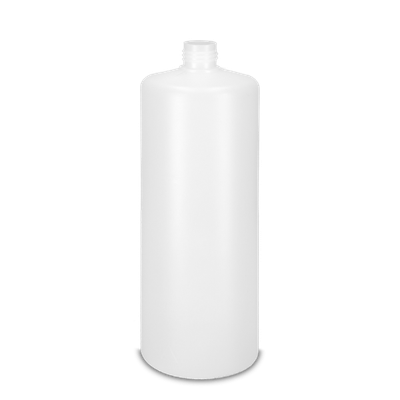 1000 ml round bottle HDPE natural RD 25 cylindrical