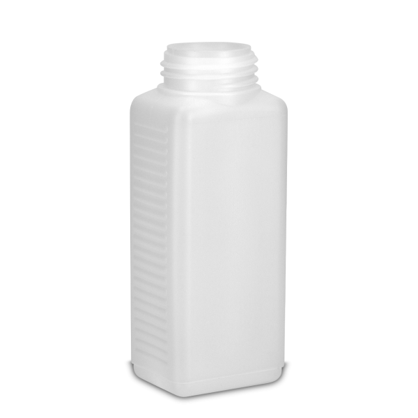 250 ml square bottle HDPE natural RD 40 rectangular