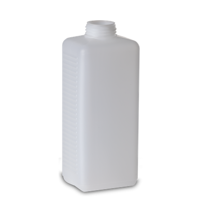 1000 ml square bottle HDPE natural RD 40 rectangular