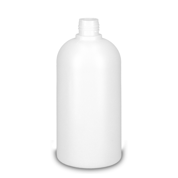 500 ml round bottle HDPE white RD 25 round