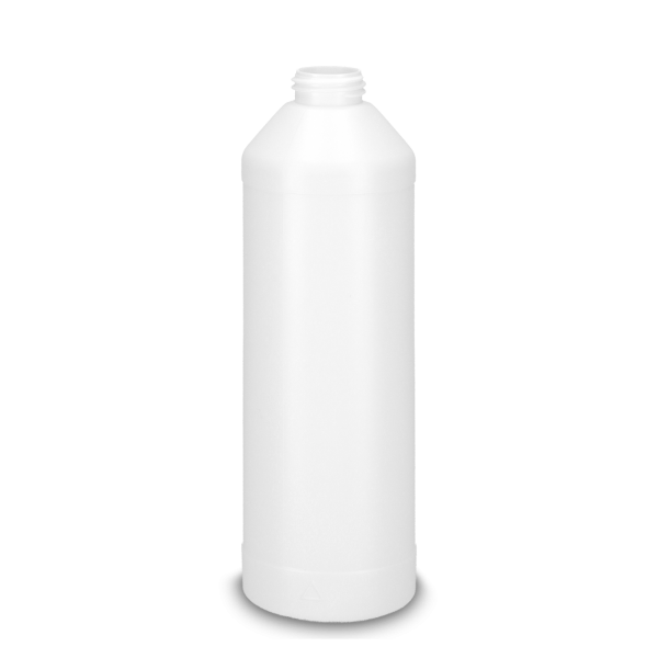 500 ml round bottle HDPE white RD 28 cylindrical
