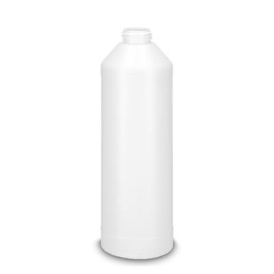 500 ml round bottle HDPE white RD 28 cylindrical