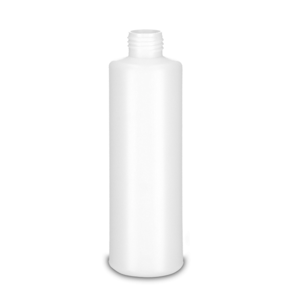 250 ml round bottle HDPE white RD 25 cylindrical