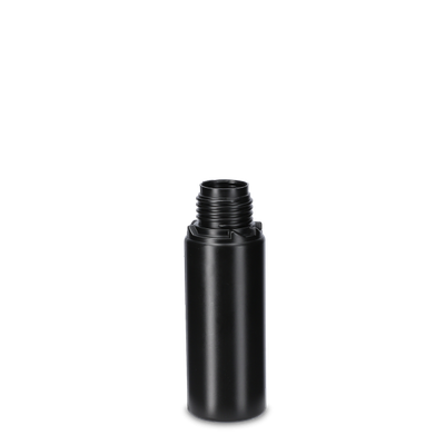 Flacon rond 100 ml HDPE noir OV 28 cylindrique