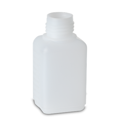 75 ml square bottle HDPE natural RD 25 rectangular