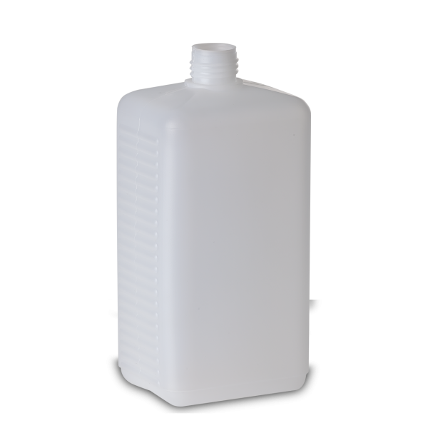 750 ml square bottle HDPE natural RD 25 rectangular