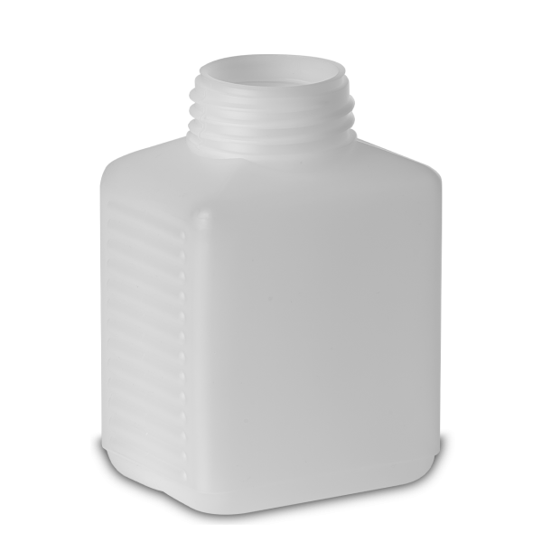 250 ml square bottle HDPE natural RD 40 rectangular