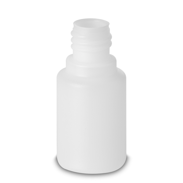 25 ml round bottle HDPE natural RD 18 cylindrical