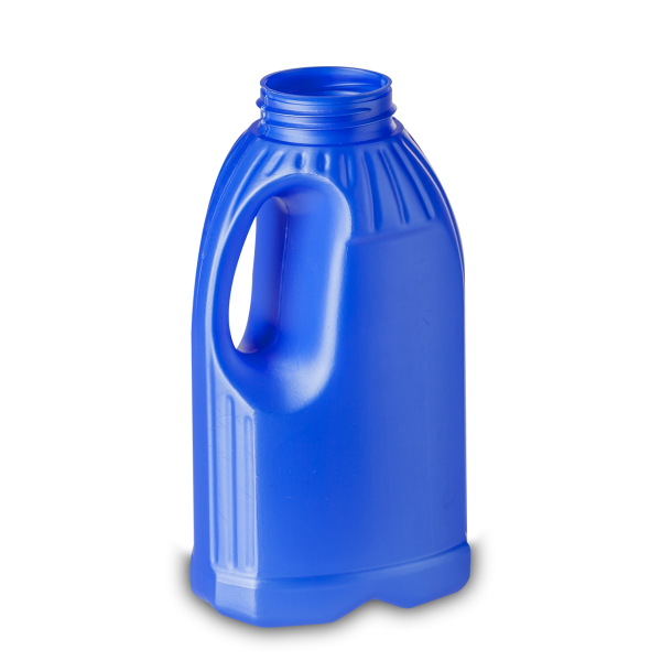 500 ml handle bottle HDPE blue RD 40 handle