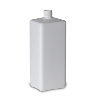 1000 ml square bottle HDPE natural RD 25 rectangular