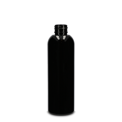 250 ml round bottle PCR black 24/410 round