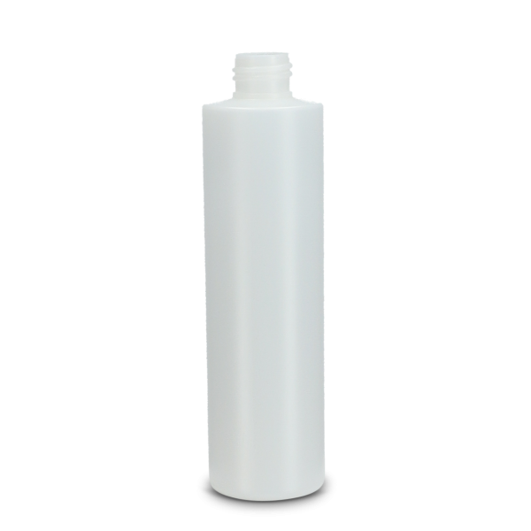 250 ml round bottle organic PE natural 24/410 round