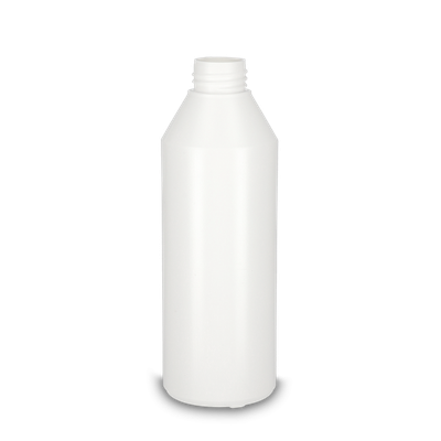500 ml round bottle HD/LD PE white RD 32 cylindrical