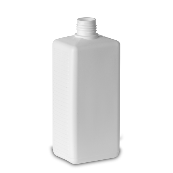 500 ml square bottle HDPE white RD 25 rectangular
