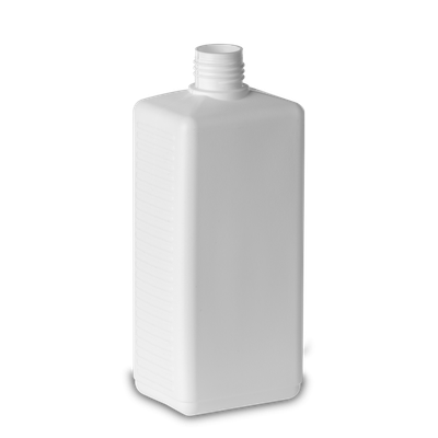 500 ml square bottle HDPE white RD 25 rectangular