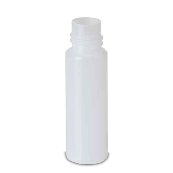 20 ml round bottle HD/LD PE natural RD 18 cylindrical