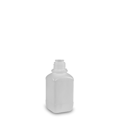 250 ml Vierkantflasche HDPE natur OV 32 eckig