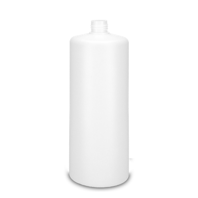 Flacon rond 1000 ml HDPE blanc RD 25 cylindrique