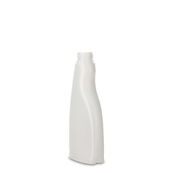 250ml spray bottle - HDPE - natural - thread 28/410 with reset safety device