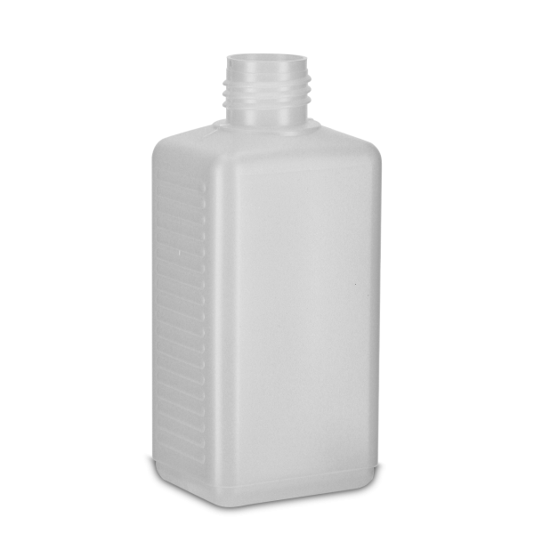200 ml square bottle HDPE natural RD 25 rectangular