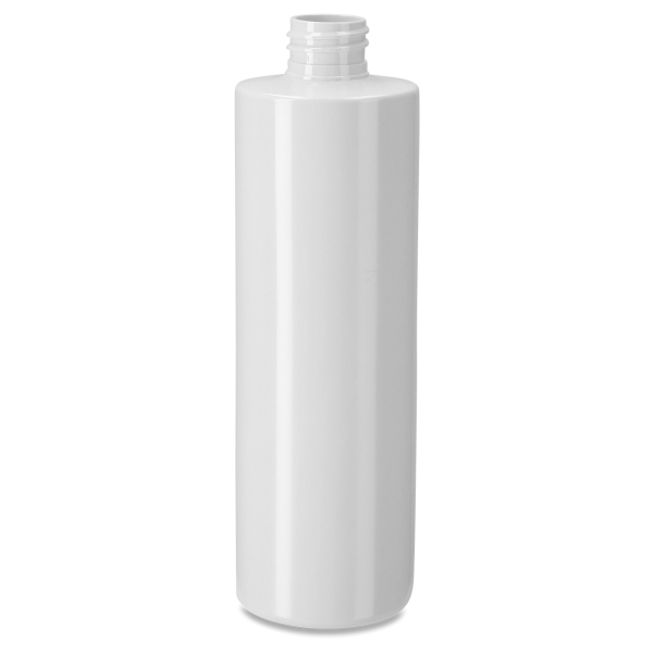 500 ml round bottle rPET white 28/410 cylindrical