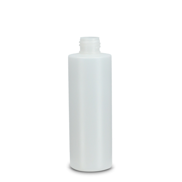 200 ml round bottle organic PE natural 24/410 round