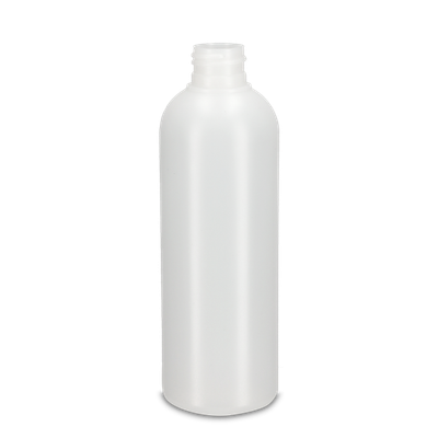 250 ml round bottle organic PE natural 24/410 round