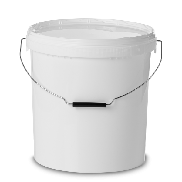 20 liter round bucket PP white round