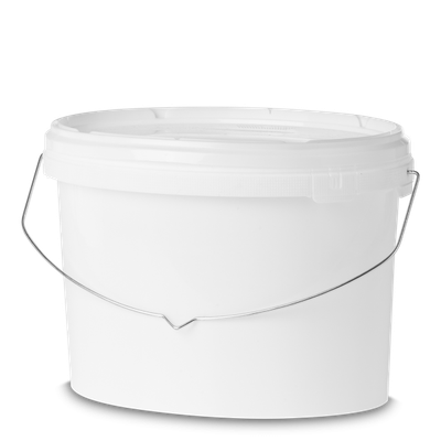 18 liter oval bucket PP white oval