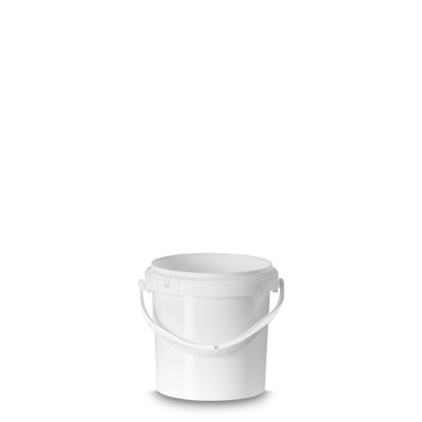 liter round bucket PP white round