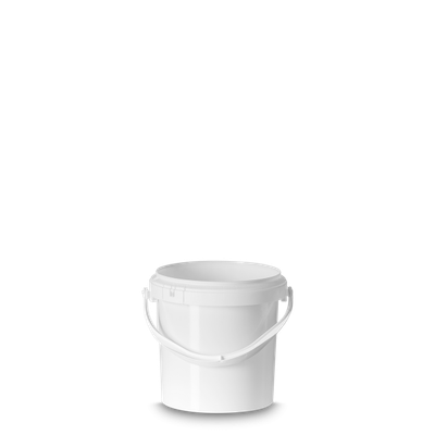 liter round bucket PP white round