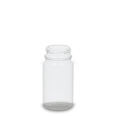 125 ml PET jar PET-G clear OV 43 cylindrical