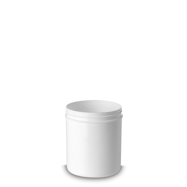 225 ml Cylindrical jar PP white RD 65 round