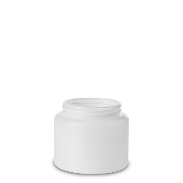 500 ml screw cap jar HDPE natural RD 80 round