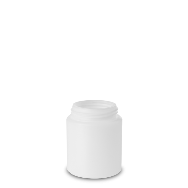 250 ml screw cap jar HDPE natural RD 60 round